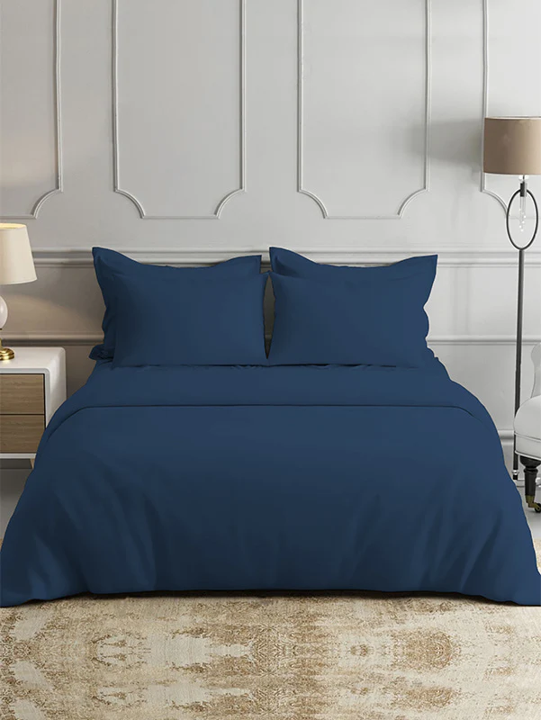 Cobalt Blue Bamboo Bed Sheets - Cooling Comfort For Modern Bedrooms