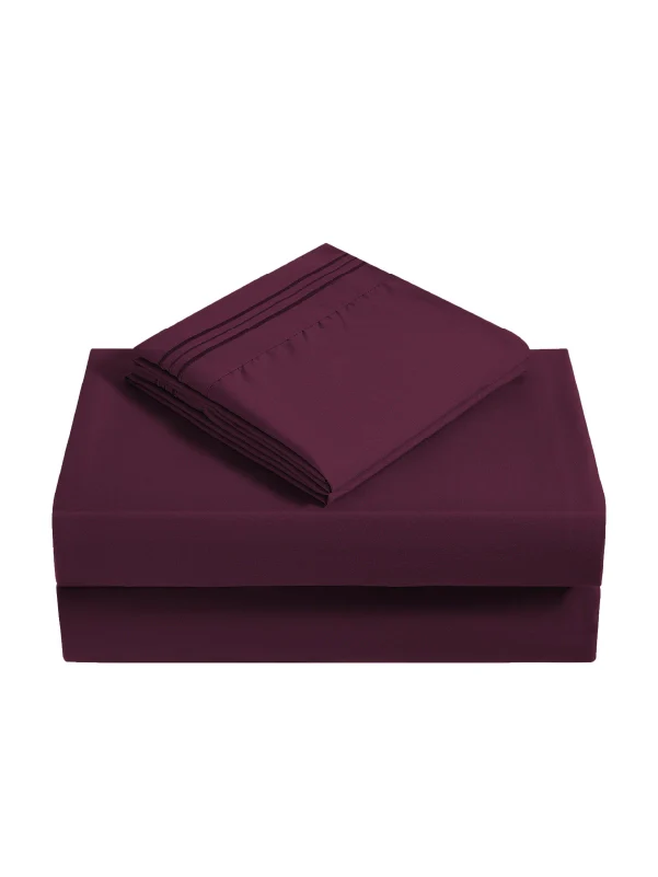 Eggplant Bamboo Pillow Cases Sets - Cozy & Durable Best Pillowcase for Sleep - Image 3