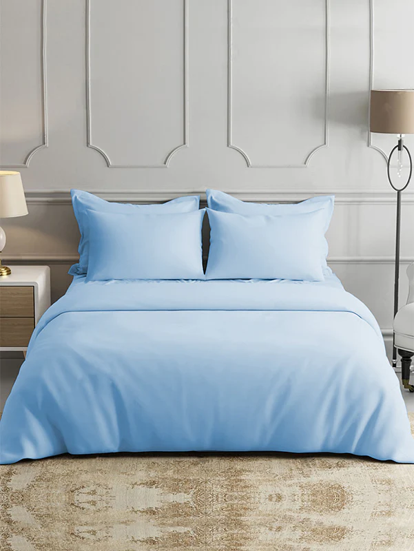 Light Blue Bamboo Bed Sheets - Cooling Comfort For Modern Bedrooms