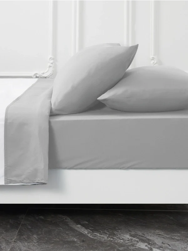 Silver Bamboo Pillow Cases Sets - Wrinkle-Free & Breathable Pillowcase Set